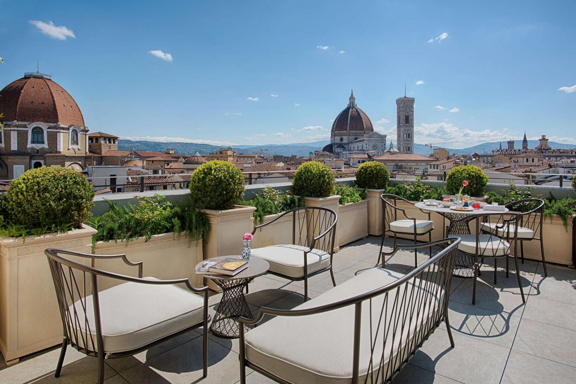 Tivoli Palazzo Gaddi Firenze Hotel Exterior foto The hotel's rooftop terrace