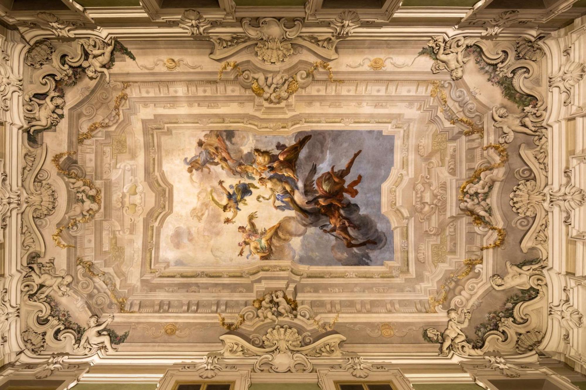 Tivoli Palazzo Gaddi Firenze Hotel Exterior foto Ceiling of the ballroom